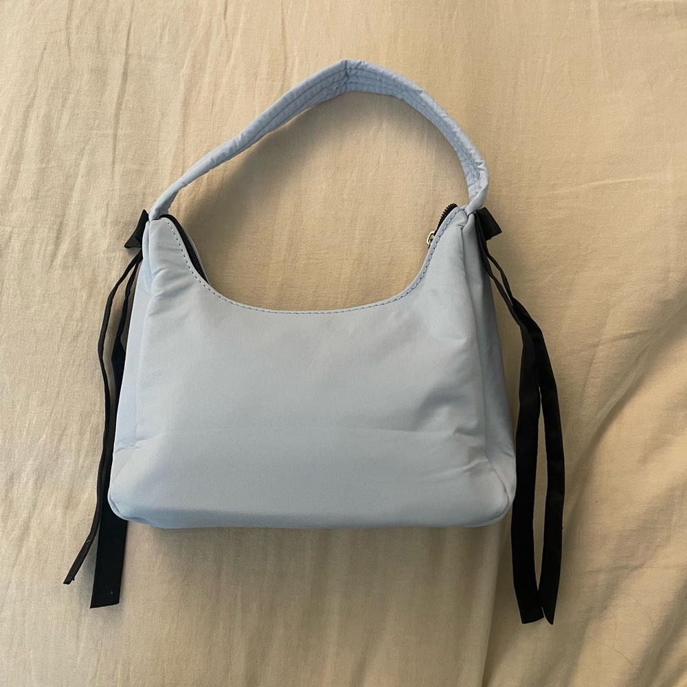 Powder Blue Mini Bow Bag